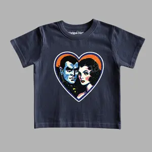 Retro Vampires Graphic Tee, Vintage Dark Fantasy Tshirt, 90s Style Baby Tee, Halloween Shirt
