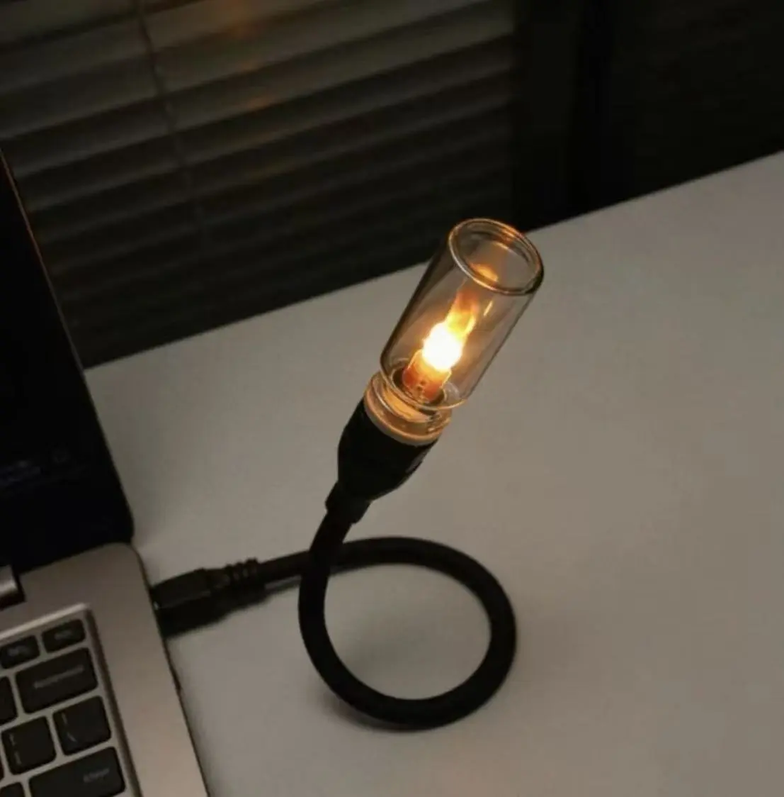 Transparent USB Powered LED Candle (Buy 1 Get 1 Free, 2-Piece Set) - Plug-Unplug Switch, Multi-Modes, Gradient Colors, Dimmable Light, Portable Plug-and-Play Lamp for Car Interior, Bedroom Decor Gadget, Candle(Buy One Get One Free)