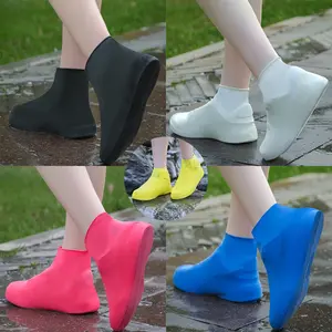 Waterproof Rain Boots Overshoes for Outdoor Use, 1 Pair/2 Pairs Reusable Non-Slip Rainproof Shoe Covers for Rainy Days, Durable & Comfortable