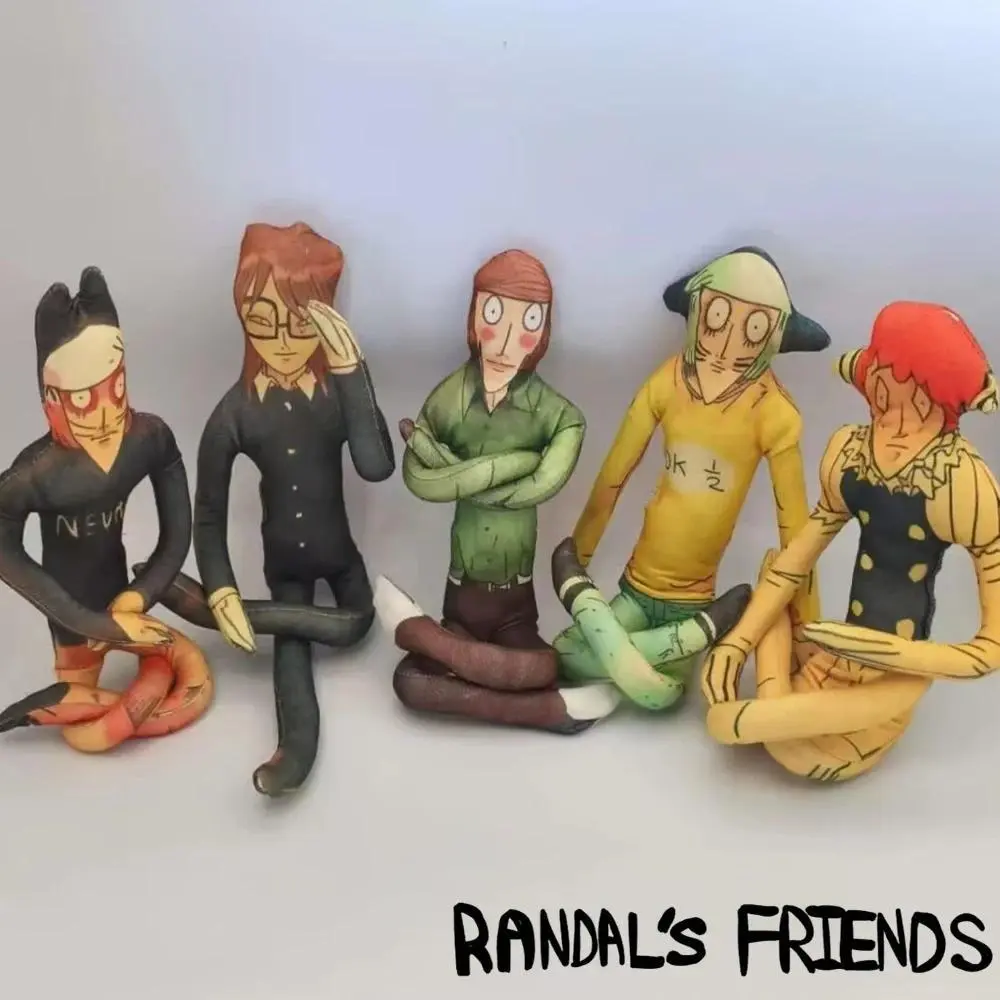 100% New Anime Ranfren Randal's Friends Randal Cosplay Cotton Abstract Plush Doll - 1*pcs 28cm Classic Novelty Toy, House Decoration, Halloween Prop