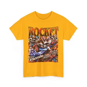Limited Rocket Racoon v2 Tshirt, Game Tshirt, Gift for Woman and Man