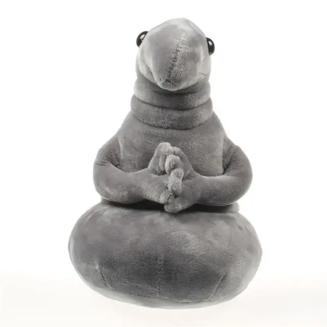 Zhdun Waiting Monster Plush Toy | Iconic Homunculus Loxodontus Meme Stuffed Doll | Funny "The Waiter" Gray Blob for Office Decor | Quirky Desk Gift