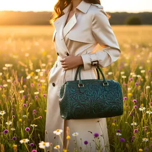 The Emerald Gem Barrel Bag