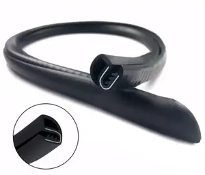 Summervibes Car Door Weather Stripping - 2PCS B-Pillar Door Seal Strip, EPDM Rubber Frame Gasket with Buckle, Automotive Soundproof Dustproof Noise Reduction Edge Trim, Universal for Cars SUV Truck RV, Auto Door Protection Accessories