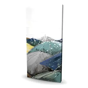 360 Stand Contemporary Umbrella Wall Print, 24x48 in. Artistic Canvas Art, Room Decoration for Home Decor Supplies