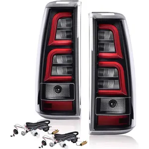 Tail Lights Assembly Compatible with Toyota Tundra 2007-2013,Rear Brake Tail Lamps w/Wiring Harness,Driver Left & Passenger Right Luces Traseras, Faros Traseros, Luces Traseras