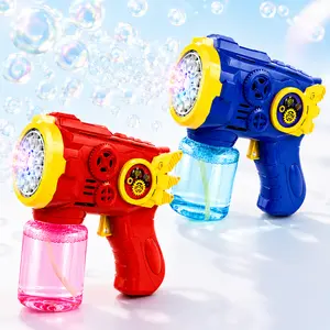 Automatic Bubble Blaster Toy for Kids, Electric Bubble Sprayer with Light-Up Design, Outdoor Summer Party Toy