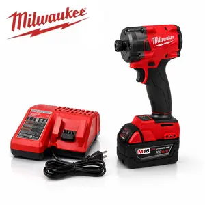 Milwaukee Professional M18 Impact Driver Power Tools 300N.m 0-3000RPM 0-2600IPM Compact Lightweight For Professional Technicians Diy Enthusiasts Daily Maintenance And Precision Fastening Work With Battery And Charger Kit