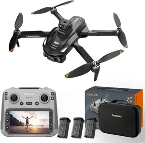 2026 Upgraded 360° Outdoor Obstacle Avoidance,Drones with camera 4.5" LCD Remote for Adults , Less Than 249g Mini GPS Drone for Beginners ,  Brushless Motor, 5G WiFi, Auto Return, 3 Batteries, Ideal Gift (Black )