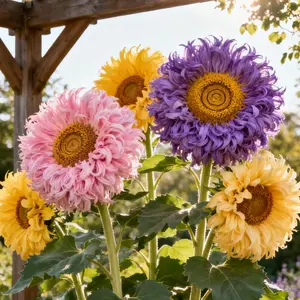 Rainbow Sunflower Seeds – Easy-Grow, Cold-Tolerant Flowers | Add Bright Color to Your Holiday Garden