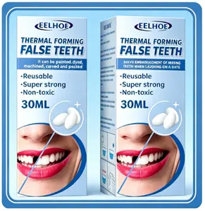 Malleable Dental Gel (30ml Box) Film And Television Makeup Denture Modification Temporary Dental Filling Gel For Filling Cavities And Gaps Between Teeth