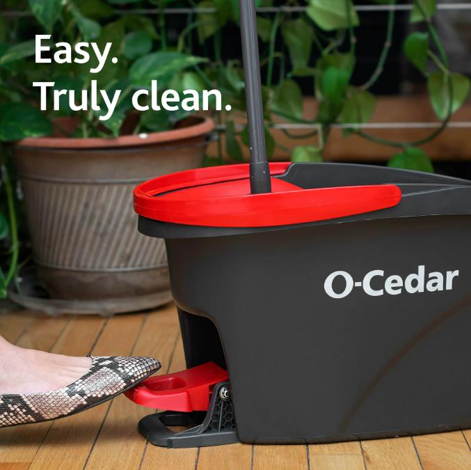 EasyWring Spin Mop System - Make Cleaning Weirdly Satisfying with Easy-to-Use Design and Convenient Spin Feature
