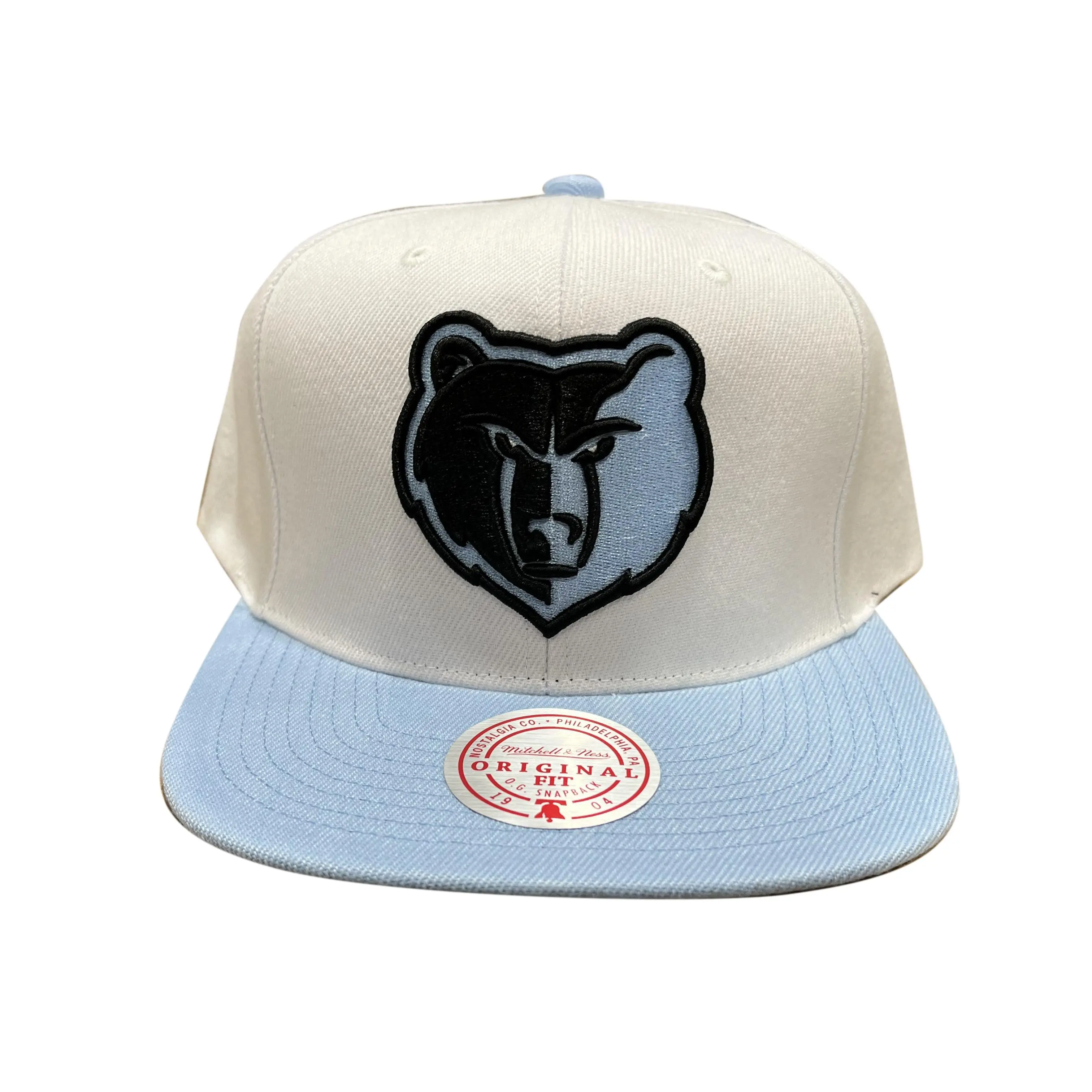 Mitchell & Ness Wt/Lt Blu NBA Memphis Grizzlies Uni Home 2 Tone Snapback