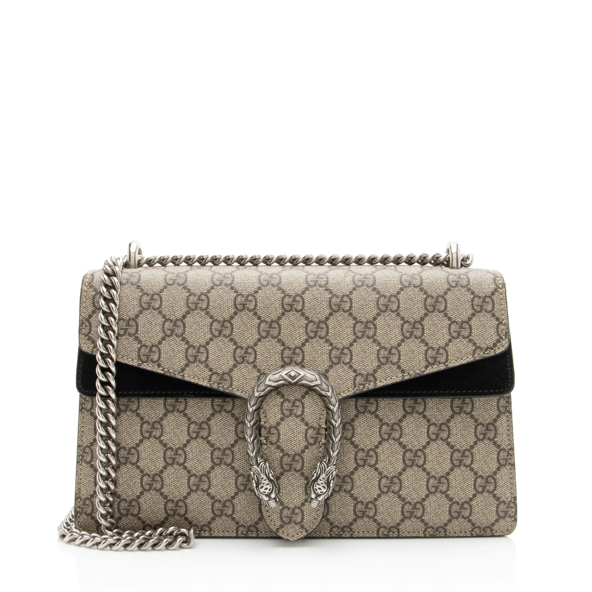 Pre-owned GUCCI Canvas Shoulder Bags GG Supreme Dionysus Medium Shoulder Bag