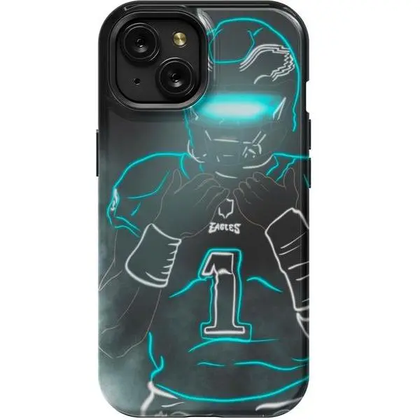 Jalen Hurts Eagles Football Phone Case Impact Resistant Compatible with iPhone 17 16 15 14 13 12 11