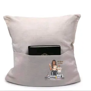 Canvas Sublimation Blank Pocket Pillow Covers Soft Smooth Satin Material High-Quality Long-Lasting Designs Comfortable Luxury Home Decor with Customized Craft Design