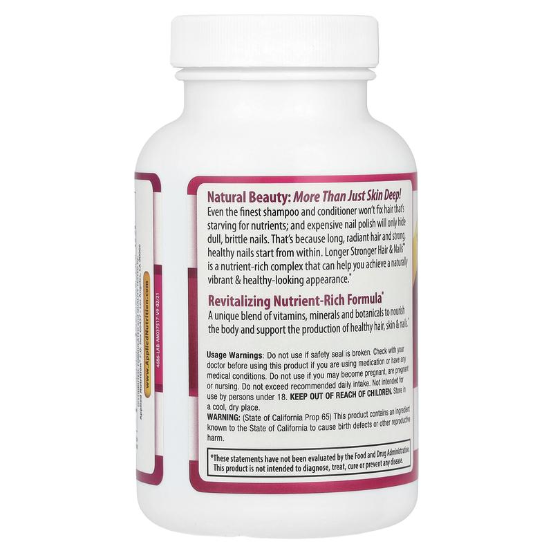 Applied Nutrition Longer Stronger Hair & Nails®, 60 Liquid Soft-Gels