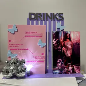 Luxury Centerpiece Custom Drink Bar Sign birthday, wedding, party, BabyShower decorations Decoration