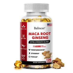 Balincer Maca Health Supplement, Supports Men's Health and Athletic Performance 120 Capsules