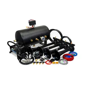 Conductor's Special 544 Nightmare Edition Train Horn Kit | Capable Onboard Air System | 12-Volt & Vehicle Mounted