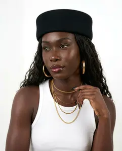 Elegance Felt Wool Pillbox Hat