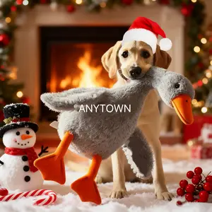 Giant Goose Colorful Tie-Dye Plush Toy for Cats And Dogs, Pet Pillows, Plush Animals, Comfort Dolls, Cartoon, Gifts & Gifts, Favors, Presents, Cute Plushies, Durable Dolls, Soft Plush, New Year Gifts, Toys, Dog Toys