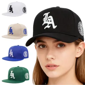 1 Piece Letter Embroidery Flat Brim Hat Ladies casual Baseball Cap Sun Hat Men Outdoor Hip Hop Cap