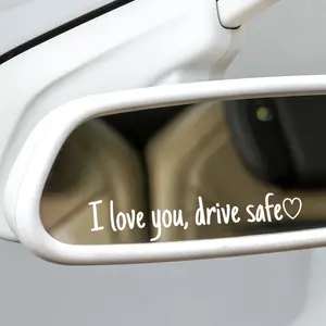 12-piece I love you drive safe Car Body Stickers Waterproof Window Decals Personalized Decorative for Safe Driving Enhance Vehicle Look car mirror decal