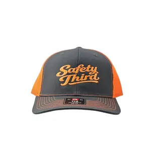 Safety Third, Embroidered Richardson 112 Snapback Trucker Hat