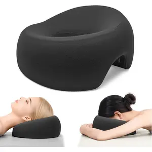 Face Down Pillow for Massage - Eye Surgery Face Pillow, Suitable for Massage Beds and Home Sleep, with, and Removable Pillowcase (Dark Gray)