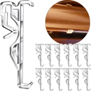 2.5 Inch Valance Clips Clear Plastic Window Blind Clips for Horizontal Blind Valance 12 PCS