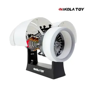NIKOLATOY Small size (13in) Rolls Royce Trent 900 turbofan engine model （Wing spread version）