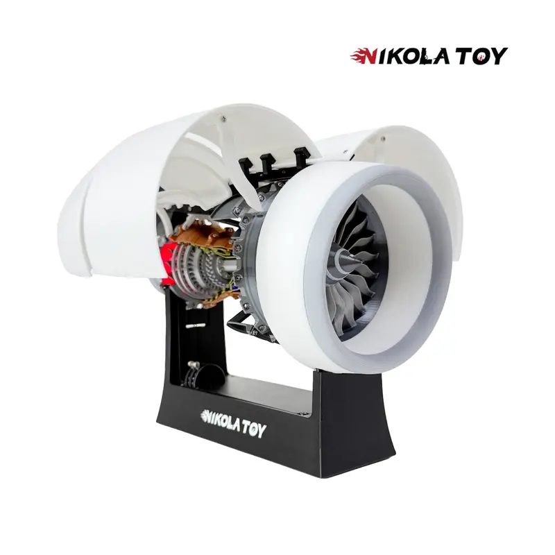 NIKOLATOY Unisex 13in Plastic Rolls-Royce Trent 900 Turbofan Engine Scale Model - Wing Spread Version, 350x120x205mm, 1425g, Detailed Engineering Collectible Toy, Safety Features, Strengthened Packaging for Fans of Aviation 12 Years Above