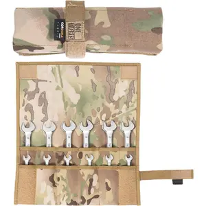 Wrench Organizer Tool Bag – 12-Roll-Up Wrench Roll & Tool, Small Tool Bag with Hook-and-Loop Closure & Handle