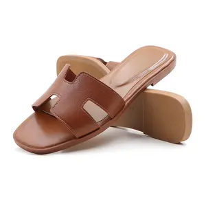 Summer Trending Women Open Toe Flat Sandals Fashion Woven Open Toe Slip On Slides Strappy Beach Sandals Slippers for Summer Comfort and Everyday Wear