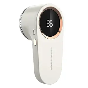 Rechargeable Digital Display Fabric Trimmer, USB Charging, Alloy Steel Blade, Ideal for Clothes, Sofa, Carpet Cleaning, Home Hair Remover