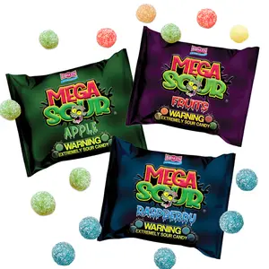 Barnetts Mega Sour Candy 3 Pack Bundle (Raspberry | Fruits | Apple ) - Trendy Sweet Bags - Traditionally Handmade Sweets - Sour Coating Lasts 20 Seconds - Candies for Party Bag, Gift Hamper, or Hamper Box