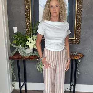 Striped Linen Pant