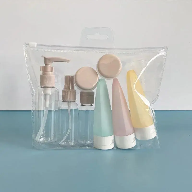 Leakproof Travel Cosmetic Bottle Set - Lightweight, Durable Refillable Storage Containers for Shampoo, Lotion, Perfume, Daily Toiletries