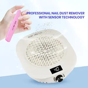 [RUBY VIBE CO] PureAir Nail Vacuum Pro High-Suction Dust Collector with Smart Sensor & Ultra-Thin Design