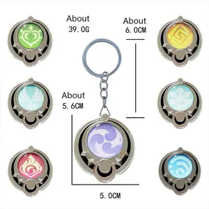 Genshin Impact Nod Krai Ineffa Visions Pendant Cosplay Anime Eye Of God DIY Backpack Keychains Halloween Party Transparent Decor