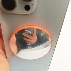 1 Pack Magnetic Selfie Mirror Built In Mirror For Makeup Touch Up And Video Watching All In One Multi Functional