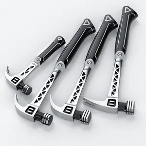 1 Multifunctional Heavy-Duty Claw Hammer Mainly Used for Claw Hammer, Professional Carpenter's Nail Puller, Non-Slip Handle Suitable for Carpentry, Construction, Car Repair, Camping, Emergency Escape, Polishing Tasks Sturdy Design Cordless High