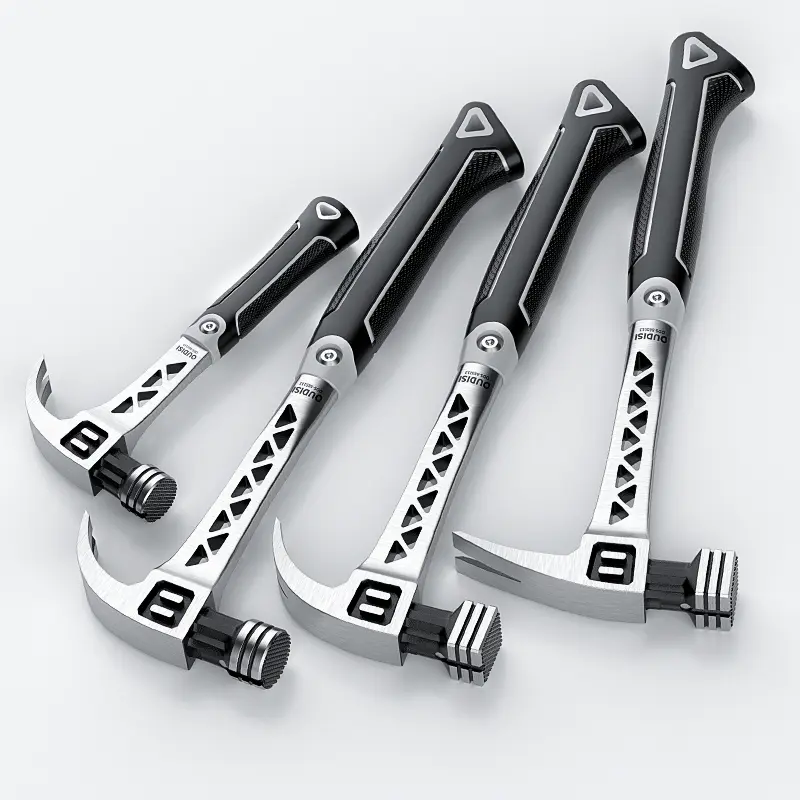 Multifunctional Heavy-Duty Metal Claw Hammer - Sturdy and Durable Single Multi-Tool Claw Hammer for Construction, Car Maintenance, Carpentry, Emergency Escape, Professional Hand Tool with Non-Slip Handle