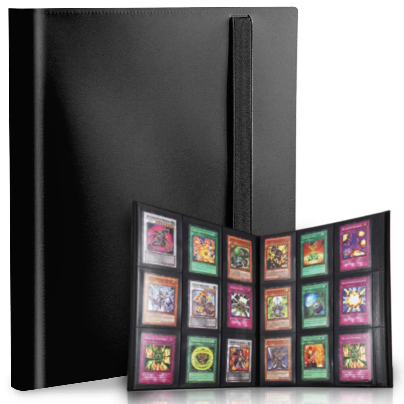 Card Binder, 9 Pocket Trading Card Album Folder,20Pages, 360 Card Capacity Sports Card Binder,Premium Card Binders Compatible with MTG, TCG,Baseball Cards (Black)