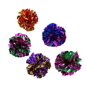 5Pcs Cats Balls Toy Cats Colorful Toy Crinkling Cats to Exercise Gift