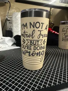 Control Freak Doing it Wrong Hot/Cold Polar Camel Tumbler 20oz. Firefighter Flash Sale Custom Engraved Design for Firefighters