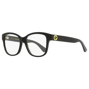 Gucci Square Eyeglasses GG0038ON 001 Black 54mm 38