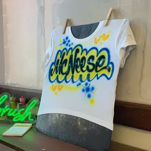 Custom Airbrush Cropped Tee 90s Style shirt
