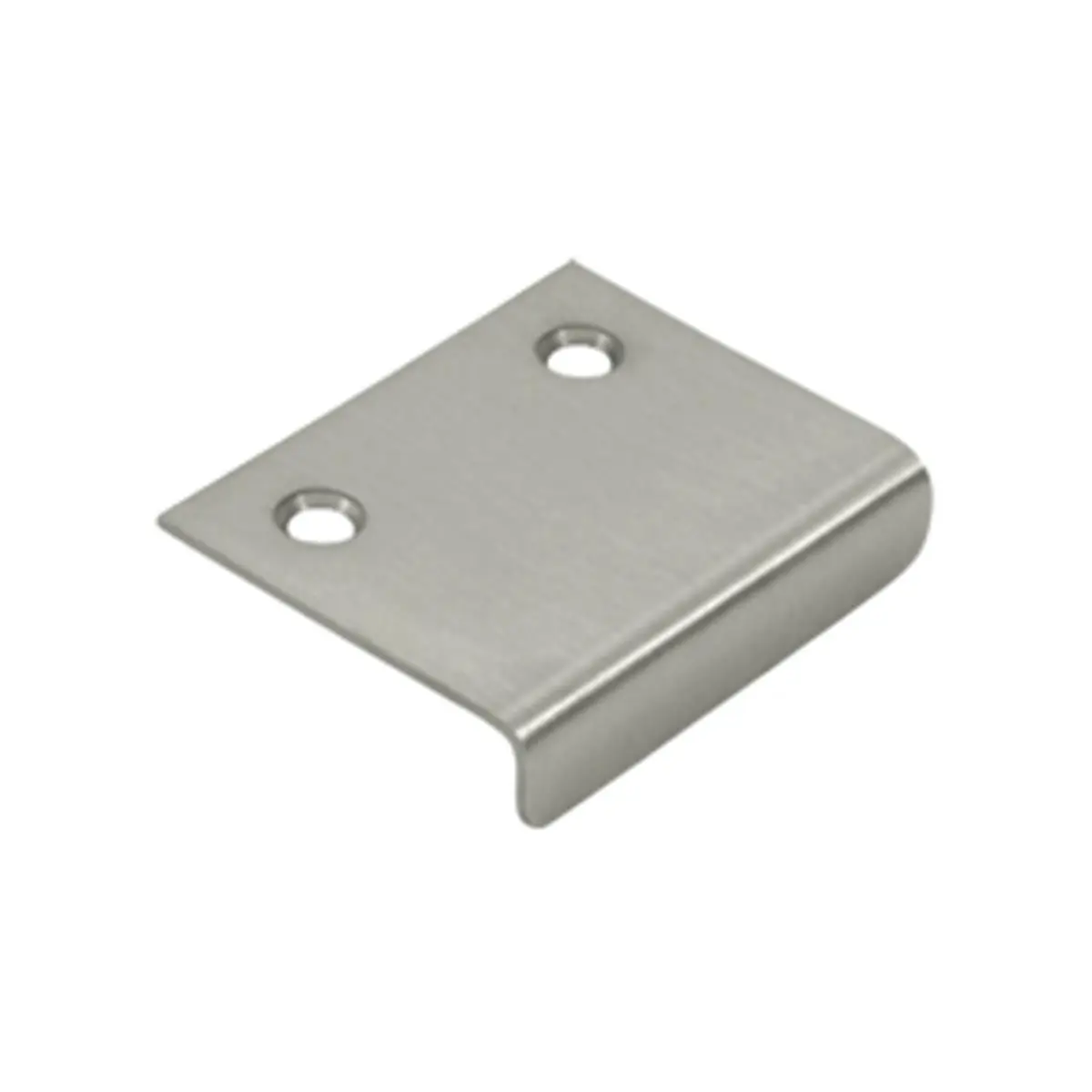 Deltana Rectangular Solid Brass Cabinet Mirror Pull - 2 x 1.5 in., Satin Nickel, Corrosion-Proof, 1-Year Finish Warranty, Continuous Design Improvement, for Kitchen & Bath, Mounting Kit Included